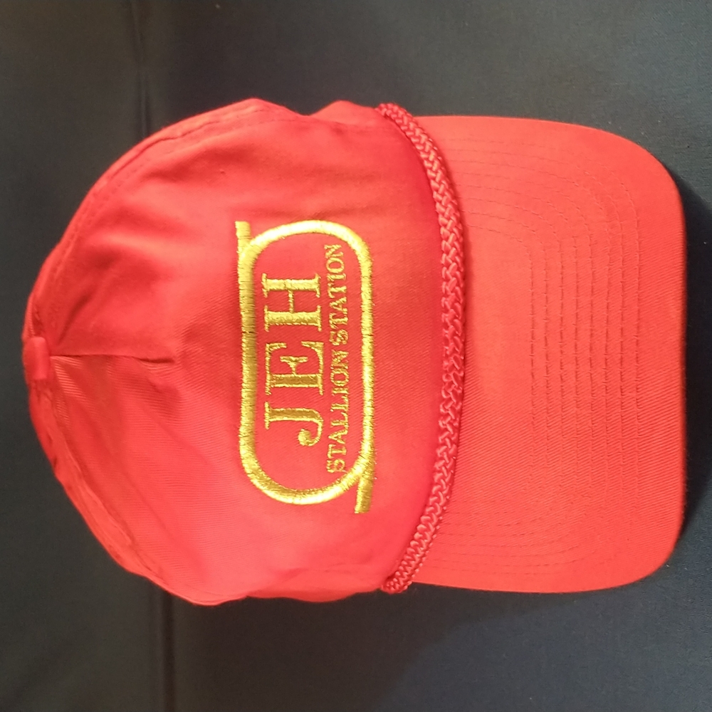 Vintage JEH Stallion Station Cap